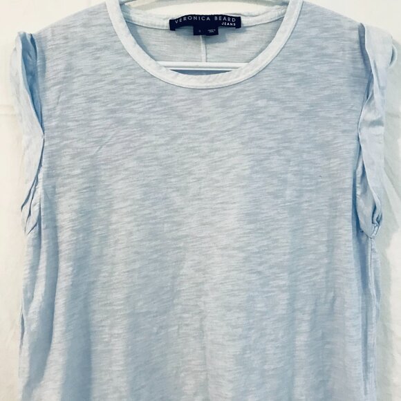 Veronica Beard tank pima cotton women's S baby blue luxury capsule layer coastal - Picture 5 of 7